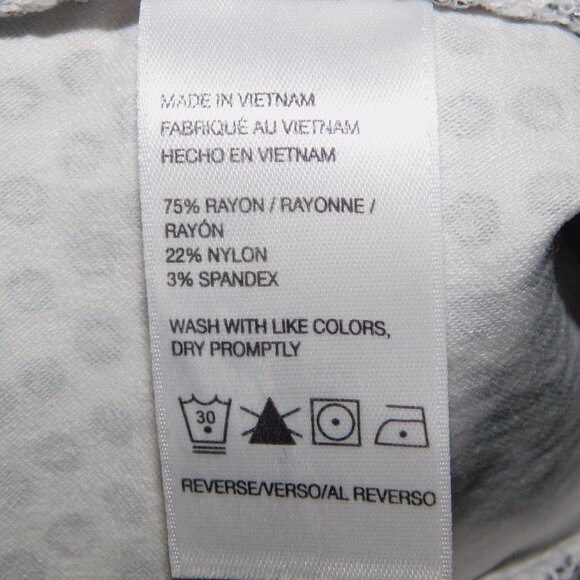 IZOD GOLF Womens 16 White Black Dots Shorts - Picture 5 of 8